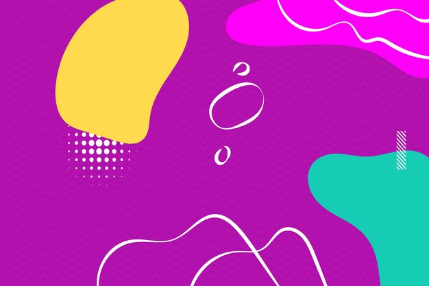Fondo abstracto Ilustración plana colorida con composición de forma líquida