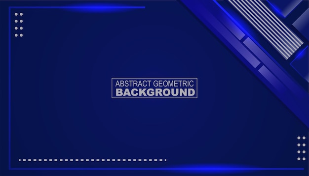 Fondo abstracto de línea blanca azul oscuro moderno para plantilla de diseño de presentación Ilustración vectorial