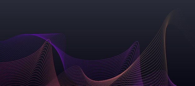 fondo abstracto con línea ondulada