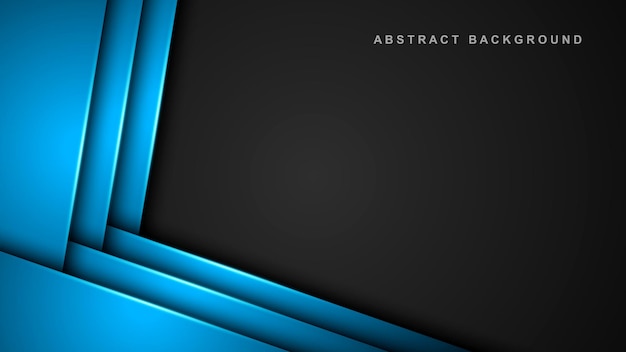 Fondo abstracto con líneas 3d estilo de corte de papel ilustración vectorial de concepto superpuesto