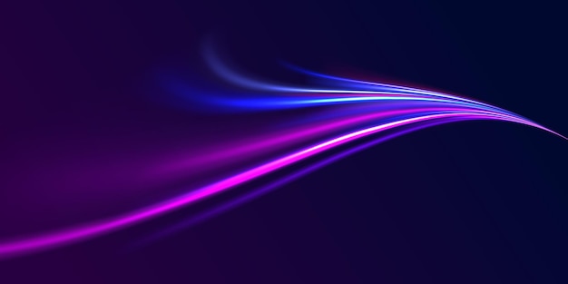 Fondo abstracto líneas de borde de rotación efecto png onda en línea rayas de neón en la forma