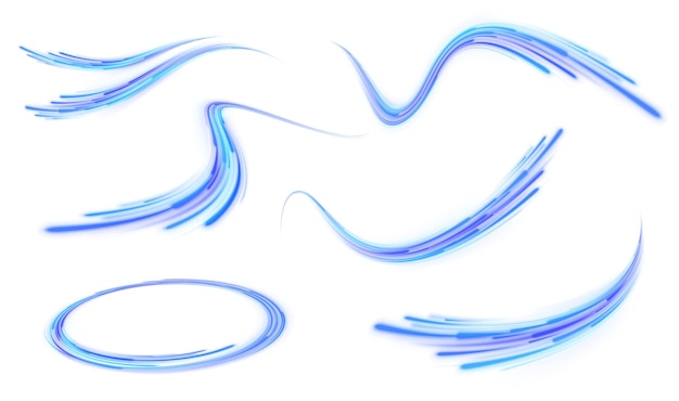 Fondo abstracto líneas de borde de rotación efecto png onda en línea rayas de neón en la forma
