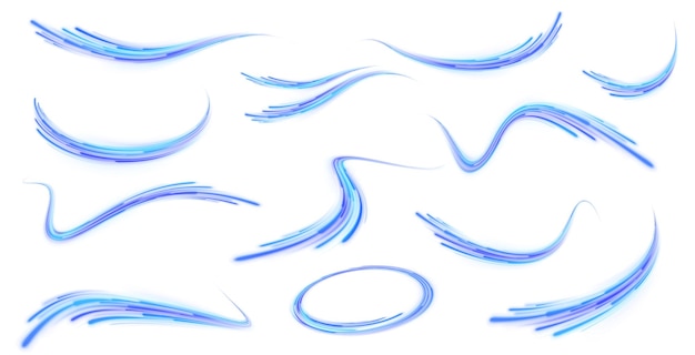 Fondo abstracto líneas de borde de rotación efecto png onda en línea rayas de neón en la forma