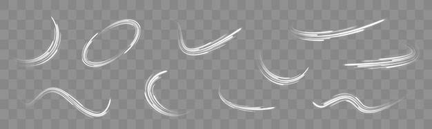 Fondo abstracto líneas de borde de rotación efecto png ondas en línea rayas de neón