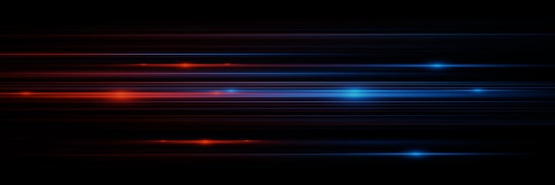 Fondo abstracto de líneas brillantes Líneas de neón Rayos láser