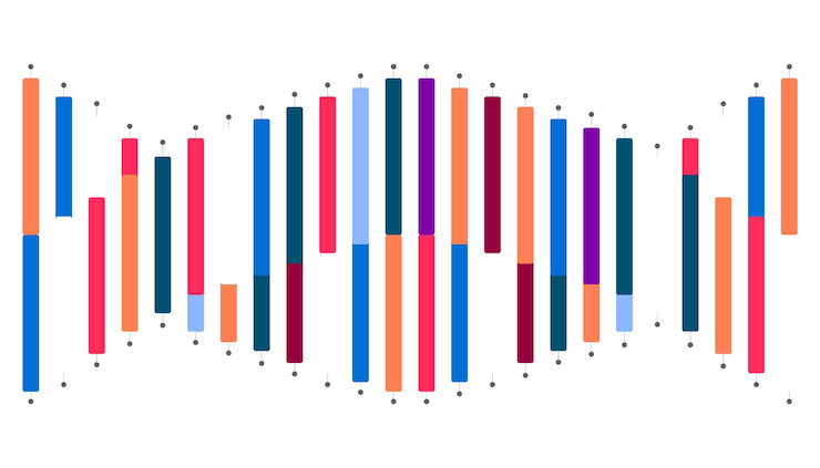 Vector fondo abstracto con líneas de colores