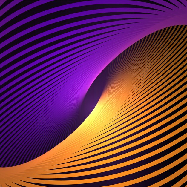 Fondo abstracto de líneas cósmicas y retorcidas. Estructura de nano tecnología, efectos visuales.