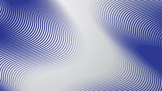 Fondo abstracto con líneas curvas azules para el fondo o la presentación