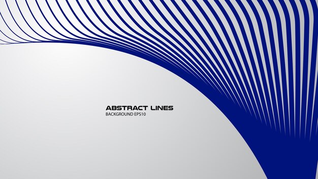 Fondo abstracto con líneas curvas azules para el fondo o la presentación