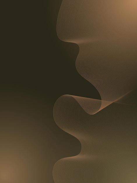 Fondo abstracto de líneas curvas Ilustración vectorial Esbozo para la creatividad