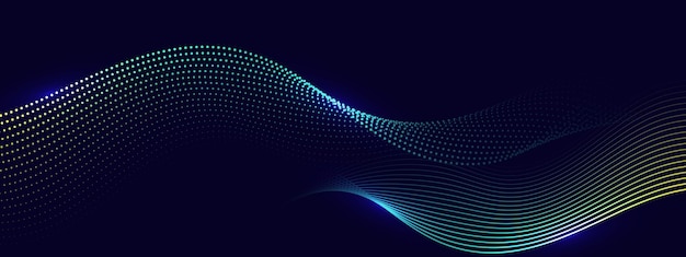 Fondo abstracto con líneas fluidas