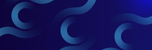 fondo abstracto con líneas geométricas brillantes patrón de líneas cuadradas redondeadas azules brillantes