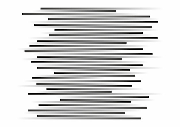 Vector fondo abstracto de líneas negras horizontales dinámicas cubierta de velocidad