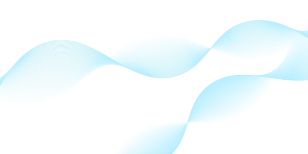 Fondo abstracto con líneas onduladas y curvas azules aisladas en un fondo transparente