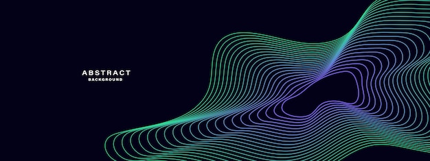 Fondo abstracto con líneas onduladas degradado