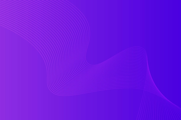 Fondo abstracto con líneas onduladas. Diseño de fondo degradado púrpura azul abstracto