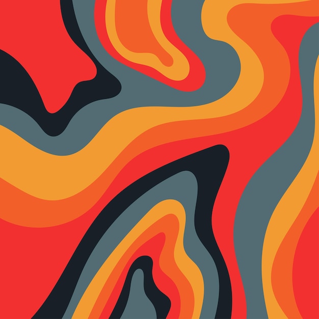 Fondo abstracto con líneas onduladas y patrones coloridos adecuados para proyectos de diseño gráfico