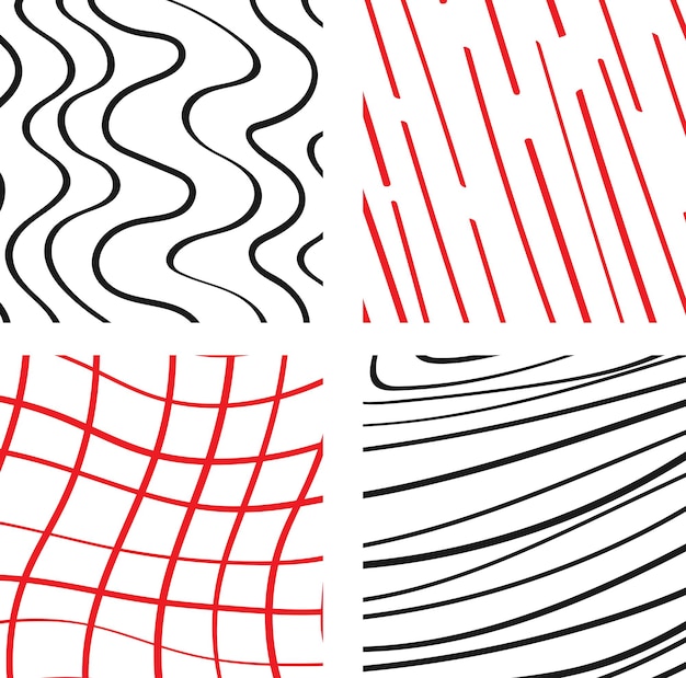 Fondo abstracto con líneas onduladas y patrones geométricos