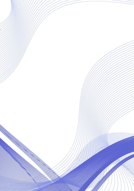 Fondo abstracto líneas onduladas transparentes para folleto sitio web volante vector de diseño a4