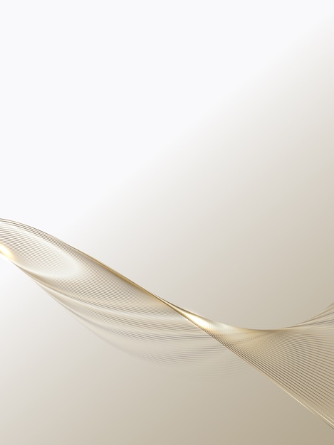 Fondo abstracto de líneas de oro de lujo