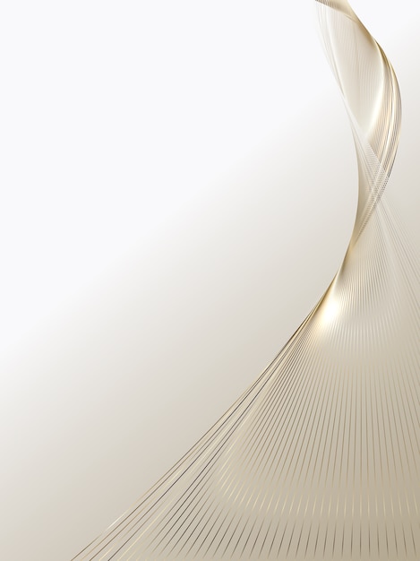 Fondo abstracto de líneas de oro de lujo