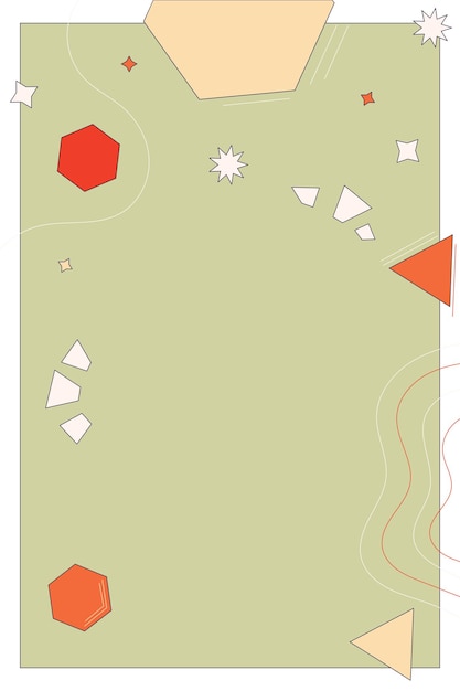 Fondo abstracto con líneas y puntos de formas simples Ilustración vectorial en estilo de dibujos animados divertidos