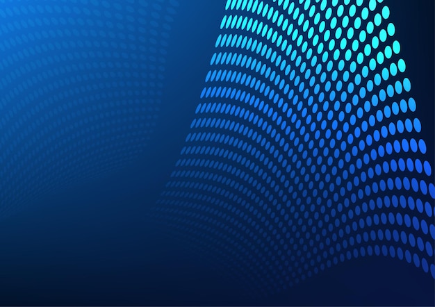 Fondo abstracto Líneas de puntos unidas para formar una curva con dimensiones interesantes