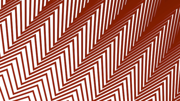 El fondo abstracto de líneas de rayas de patrón zigzag rojo oscuro