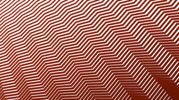 El fondo abstracto de líneas de rayas de patrón zigzag rojo oscuro