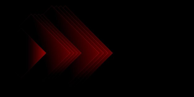 Fondo abstracto con líneas rojas y transiciones Vector de tecnologías