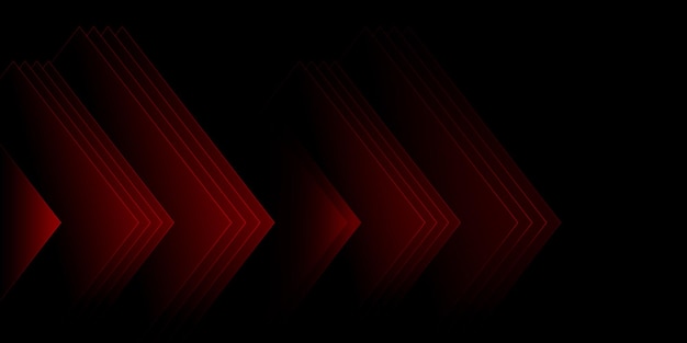 Fondo abstracto con líneas rojas y transiciones Vector de tecnologías