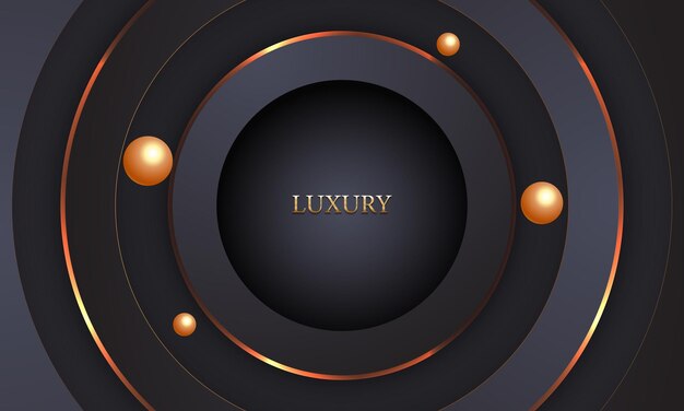 Fondo abstracto de lujo blanco con líneas doradas y sombras Ilustración de vector Premium
