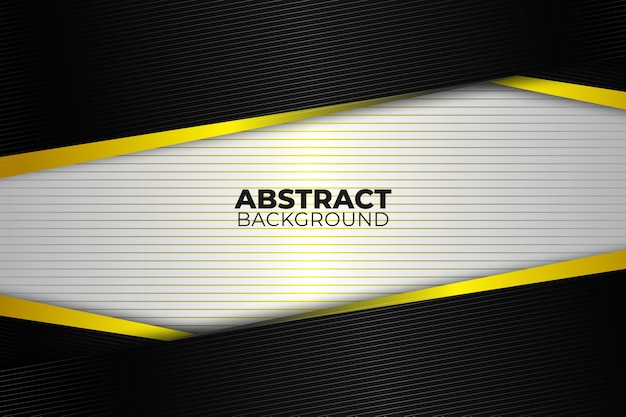 Fondo abstracto de lujo blanco negro y amarillo