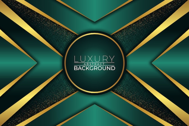 Fondo abstracto de lujo estilo verde