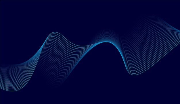 Fondo abstracto lujo líneas onduladas dinámicas