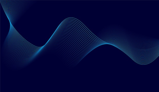 Fondo abstracto lujo líneas onduladas dinámicas