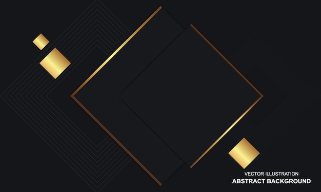 Fondo abstracto de lujo negro superposición de capas modernas
