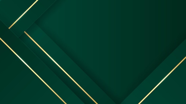 Fondo abstracto de lujo verde y dorado