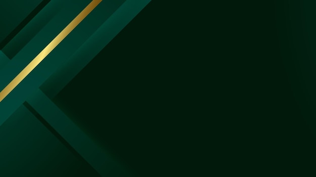 Fondo abstracto de lujo verde y dorado