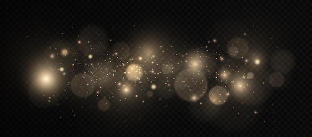 Fondo abstracto de luz borrosa bokeh dorado con efecto bokeh Concepto mágico