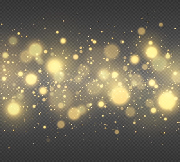 Fondo abstracto de luz borrosa bokeh dorado con efecto bokeh Concepto mágico
