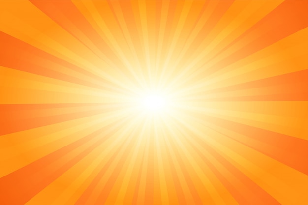 Fondo abstracto de la luz del sol de la historieta cómica abstracta del verano anaranjado.