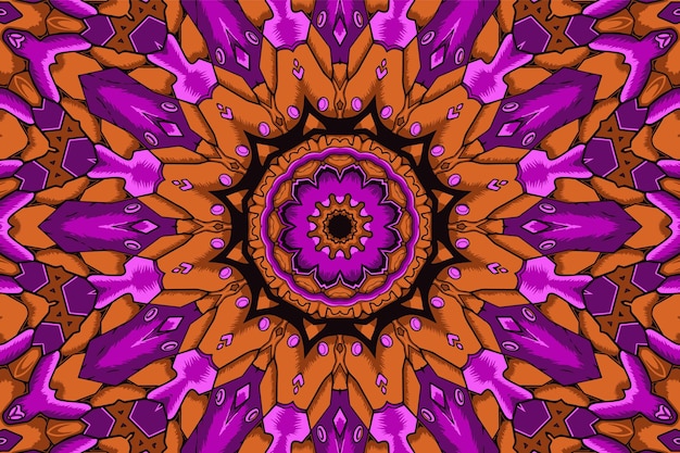 Fondo abstracto mandala vintage textil indio étnico de patrones sin fisuras arabesco ornamental diseño de superficie