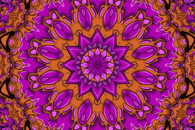 Fondo abstracto mandala vintage textil indio étnico de patrones sin fisuras arabesco ornamental diseño de superficie
