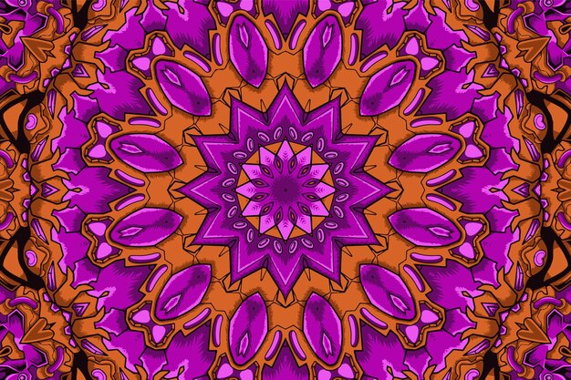 Fondo abstracto mandala vintage textil indio étnico de patrones sin fisuras arabesco ornamental diseño de superficie