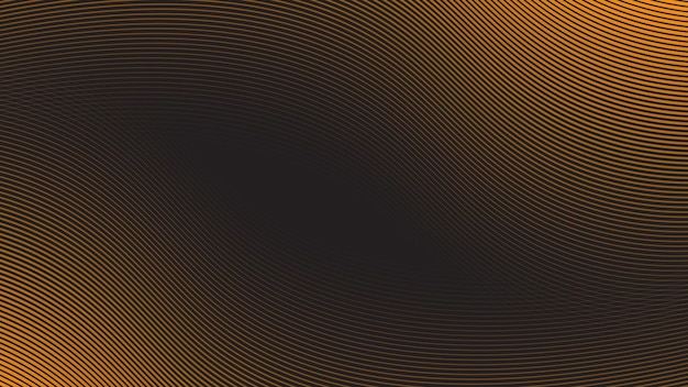 Fondo abstracto marrón con imagen vectorial de línea curva