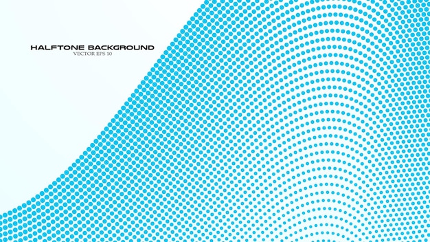 Fondo abstracto de medio tono de gradiente azul para telón de fondo o presentación