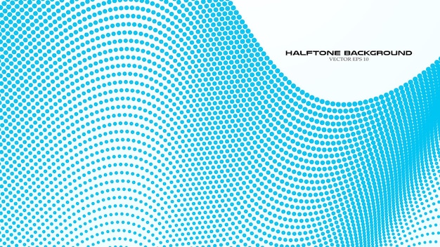 Fondo abstracto de medio tono de gradiente azul para telón de fondo o presentación