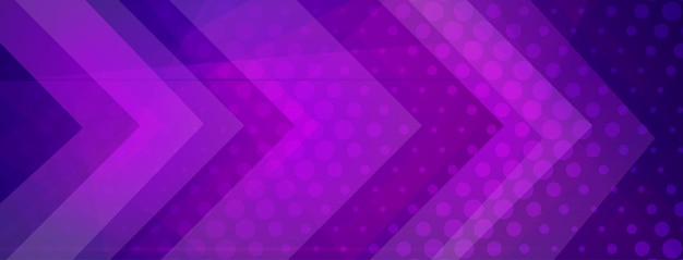 Fondo abstracto de medio tono hecho de puntos y formas geométricas en colores púrpura