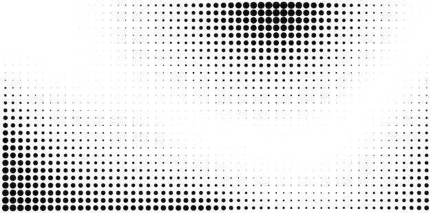 Fondo abstracto de medio tono punteado Fondo de textura de gradiente de grano con puntos Ruido Patrón de puntillismo de punto Grano de arena Grunge efecto de punto Vector de superposición grabada de textura abstracta
